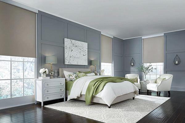 lutron bedroom shades